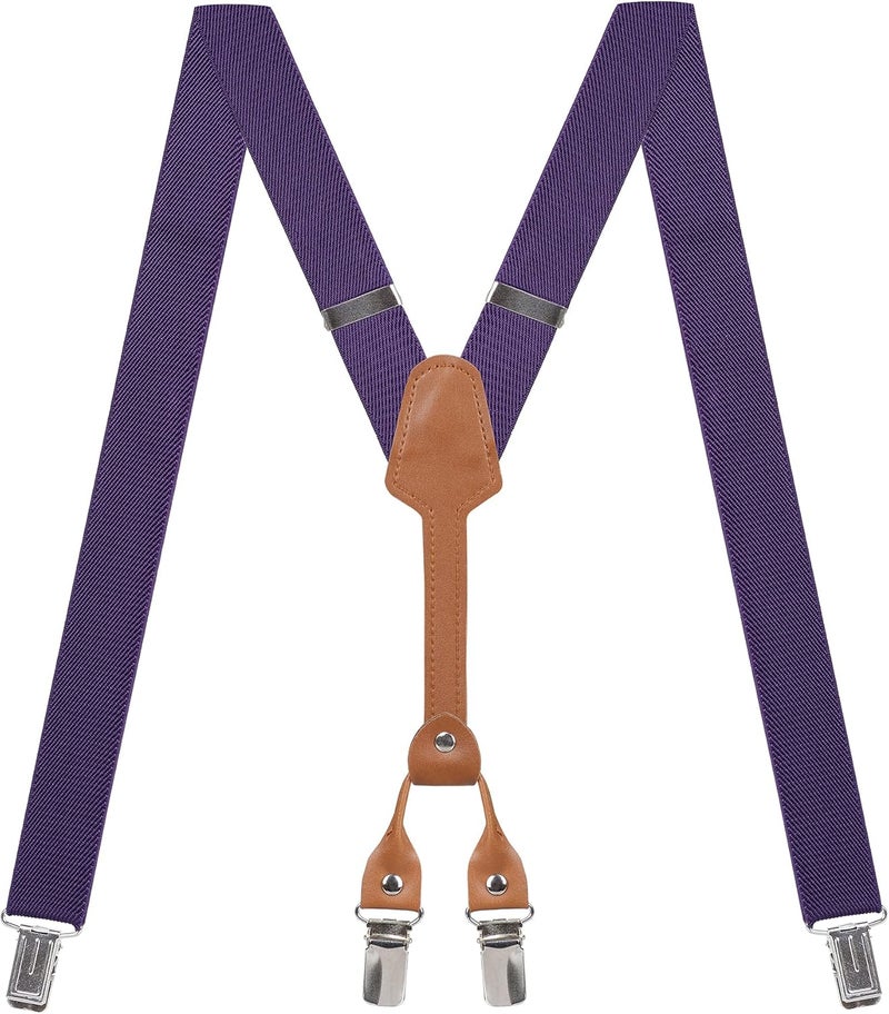 Action Ward Store Women's Suspenders - 1" Width - Y Back 4 Clip Skinny Ladies Suspenders - Image 1